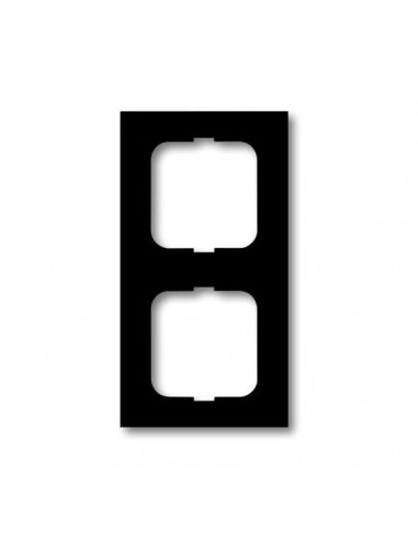 Cadre 2 Postes Futur Linear Noir Matt 2CKA001754A4534 ABB BJE76009