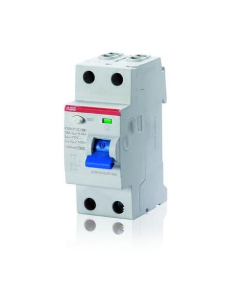 Interrupteur Différentiel F202 Type F 2 Pôles 40A 30mA 2CSF202325R1400 ABB D299283