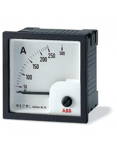 AMT1-A1-40/72 - Ampermètre Analogique 72x72 mm encastré 40A AC lecture directe 2CSG312090R4001 ABB M254620