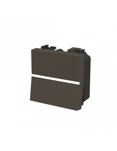 Zenit Interrupteur Monopolaire 2 Modules Anthracite 2CLA220100N1801 ABB N2201AN 2