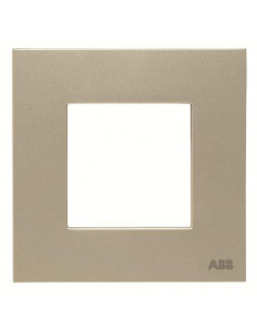 Zenit Plaque de Finition 2 modules Champagne 2CLA227100N1902 ABB N2271CV