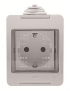Zenit Boitier IP55 Equipe avec prise Schuko 2CLA328800N1101 ABB N3288