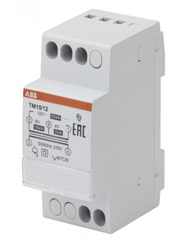 Utilisation Discontinue Transfo. Sonnerie TM 15/12 2CSM228735R0802 ABB T228735