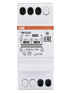 UTILISATION DISCONTINUE TRANSFO. SONNERIE TM 15 24 ABB T228745 2CSM228745R0802 2