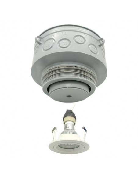 Spot encastré Pack MERCURE DAL LED STEP CCT SHARP Acier Brossé 3000K - 4000K AEROSPOT 240453