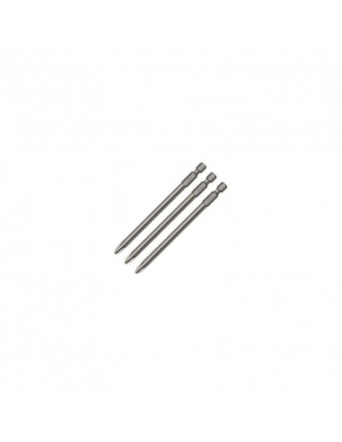 3 Embouts longs 157 mm PHILLIPS (Ph2) Ø 5 mm Hexa 1/4'' MAKITA P-67795