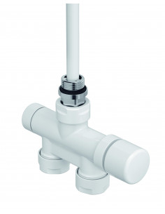 Robinetterie monopoint thermostatisable droite réversible 1 2'' Kit J blanc ACOVA 991541