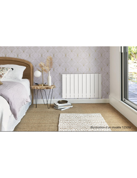 Atoll EL Boîtier digital Blanc RAL 9010 1500W H 575 mm L 957 mm ACOVA TAXN-150-095/CF