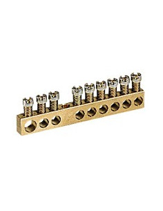 Bornier de répartition nu à visser 1 connexion 6mm² à 25mm² longueur 45mm LEGRAND 004801