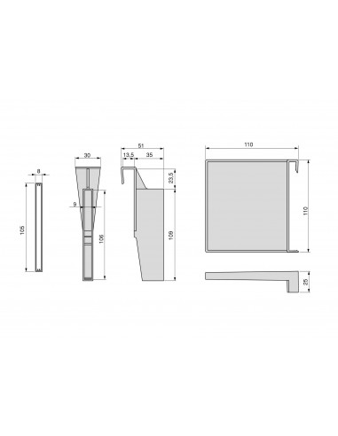 Lot de séparateurs pour l'intérieur des tiroirs Vertex-Concept EMUCA 3184035