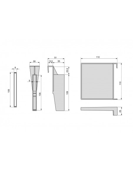 Lot de séparateurs pour l'intérieur des tiroirs Vertex-Concept EMUCA 3184112