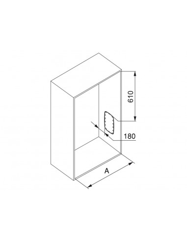 Penderie rabattable pour armoire Sling EMUCA 7030011