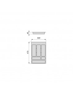 Range-couvert Optima Vertex/Concept 500mm (Panneau 16mm) EMUCA 8333023 2