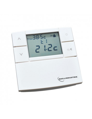 Thermostat Digital Filaire Blanc 3V BAILLINDUSTRIE THF3V