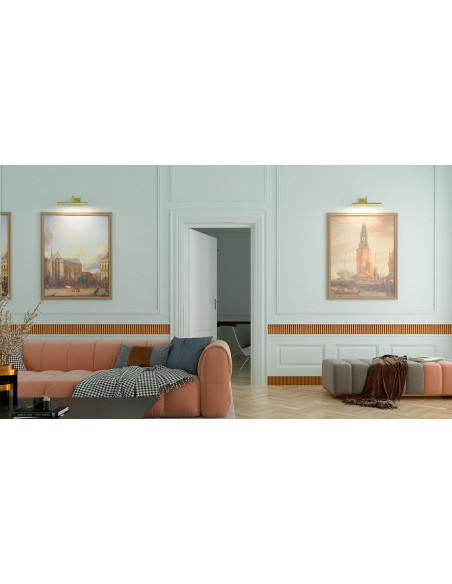 OPERA Applique tableau basc. laiton LED intég. 6W 3000K 450lm intég. ARIC 0368