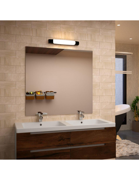 Réglette IP44 IK07 Vol.2 a/inter LED intég. 6W 2700K 600lm couleur champagne ARIC 53084