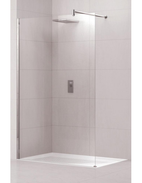 Paroi de douche LUNES H 100X195cm VerrERRE TREMPE NOVELLINI LUNESH100-1B