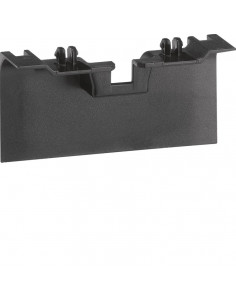 Pièce de recouvrement de support d'appareillage pour plinthe SL20115 noir HAGER SL20115AF9011