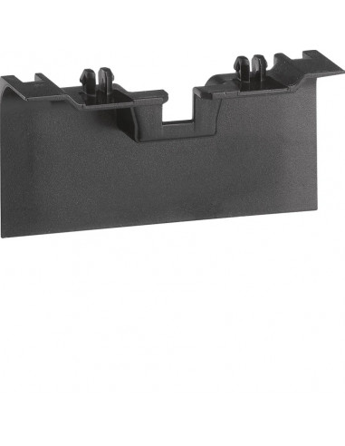 Pièce de recouvrement de support d'appareillage pour plinthe SL20115 noir HAGER SL20115AF9011