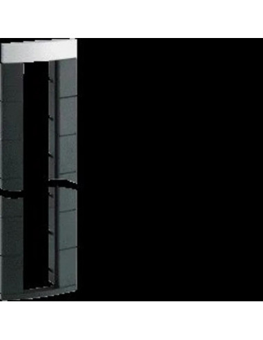 Boîtier vide pour colonne design officea 16 modules 22,5 x 45mm noir HAGER DMF0016A009