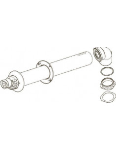 KIT VENT.HOR.BLC 0,83M 60/100 ELM LEBLANC 7716900750