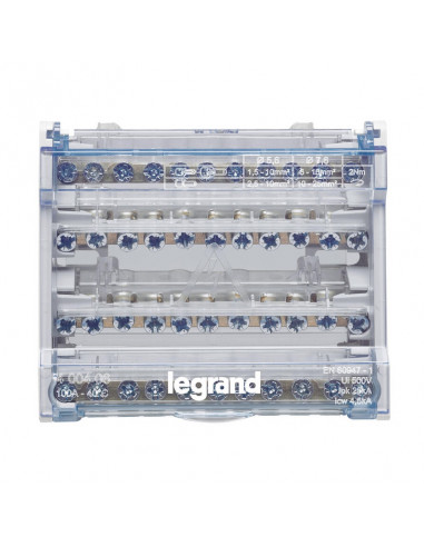 Répartiteur modulaire 4P 100A 6M LEGRAND 400406