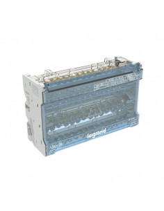 Répartiteur modulaire Tétrapolaire à barreaux étagés tétrapolaire 125A 14 départs 8 modules LEGRAND 400409 2