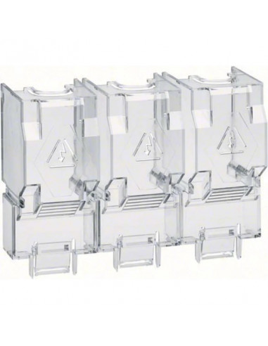 Capot cache borne 3P interrupteur fusible 630 à 800A HAGER HZF206