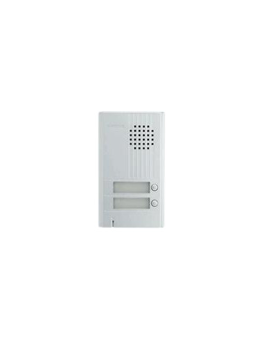 Platine saillie 2BP avec façade aluminium.Epaisseur 22mm. AIPHONE DA2DS 110540