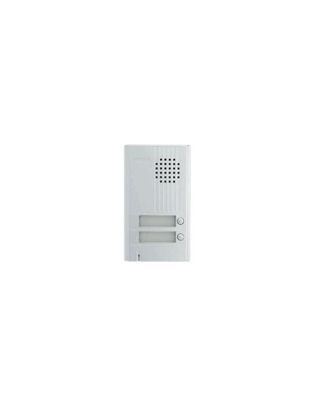 Platine saillie 2BP avec façade aluminium.Epaisseur 22mm. AIPHONE DA2DS 110540