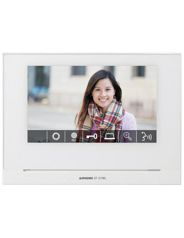 Moniteur mains libres écran 7" avec zoom 9 zones boucle mag. & wi-fi intégré GT1C7WL AIPHONE 200420