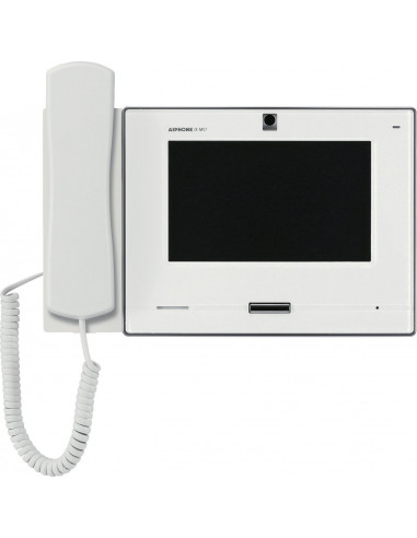 Moniteur blanc vidéo IP / SIP écran tactile 7'' avec combiné AIPHONE IXMV7HW 200929