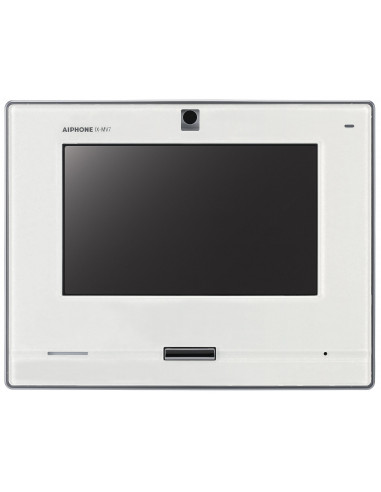 Moniteur blanc vidéo IP / SIP écran tactile 7'' mains libres AIPHONE IXMV7W 200931