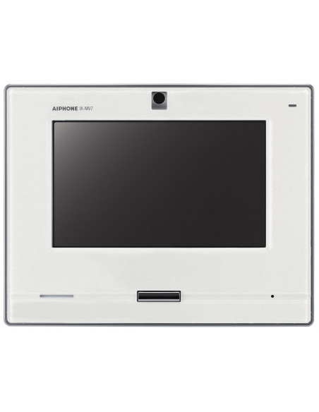 Moniteur blanc vidéo IP / SIP écran tactile 7'' mains libres AIPHONE IXMV7W 200931