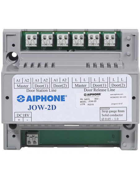 Adaptateur pour 2 platines de rue vidéo gamme jo JOW2D AIPHONE 130415