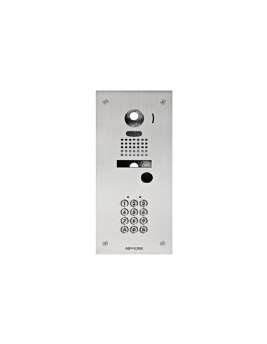 Platine inox 2mm encastree avec clavier 100 codes pour kits video JKS1ADF JKS1AEDF et platine JKDVF AIPHONE KJKF 130220