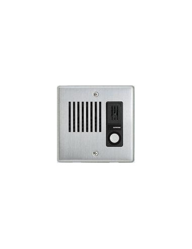 Poste secondaire etanche encastrable inoxydable avec 1 bouton d'appel AIPHONE LEDA 110021