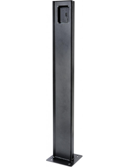 Potelet tôle electro zinguee hauteur 120 cms avec semelle de fixation au sol inox 4mm pour integration AIPHONE PA1201 140007
