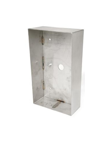 Cadre saillie inox avec visiere pour platines KDA2 et KDA4 AIPHONE SKDA 110582