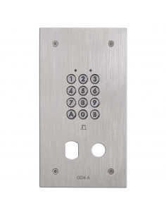 Clavier enc. résist. vandal 100 codes/2 relais ø 25 & ø 19 mm sans obturateur CIE4A AIPHONE 120192