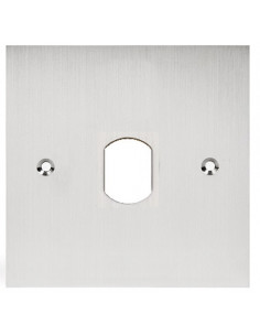 Façade inox percé au diamètre 25 mm pour lecteur vigik pour pot de 60 mm VIG60 AIPHONE 122015