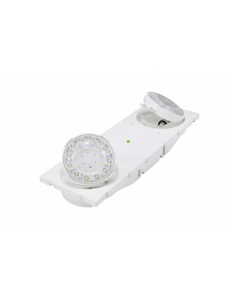 Luminaire anti panique BeamTech 2 phares de 400lm pour sources centrales adressables IP65/IK07 LUMINOX BT2S ECGS