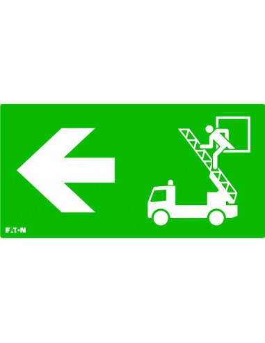 Picto pour gammes ULTRALED 2 et PLANETE 2 Camion Echelle Evacuation Gauche LUMINOX FT2ED PICTO RWL