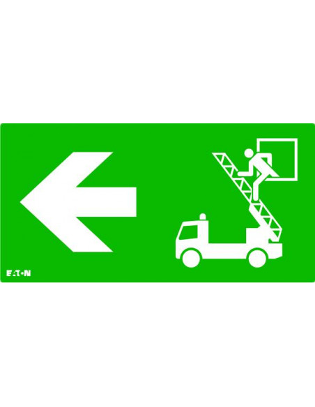 Picto pour gammes ULTRALED 2 et PLANETE 2 Camion Echelle Evacuation Gauche LUMINOX FT2ED PICTO RWL