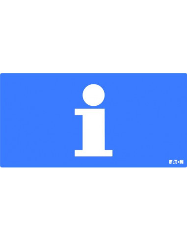 Pictogramme CrystalWay 20m I Information blanc sur fond bleu LUMINOX LUM10969