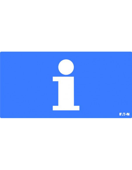 Pictogramme CrystalWay 20m I Information blanc sur fond bleu LUMINOX LUM10969