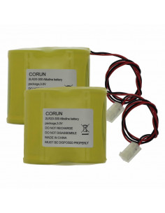 2 Packs piles pour SDR-REXT-G2-OR SCANTRONIC SDR-R-BAT1 2