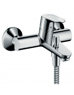 Mitigeur de bain-douche FOCUS E² avec cartouche 2 vitesses chromé mural HANSGROHE 31948000