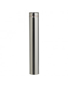 Tuyau rigide Inox 304 diamètre 153mm Lg : 1000 mm Tous combustibles TOLERIE EMAILLERIE NANTAISE 601153