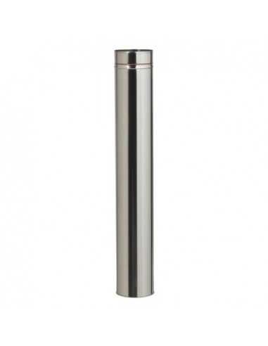 Tuyau rigide Inox 304 diamètre 83 mm Longueur 1000 mm Tous combustibles TEN 601830